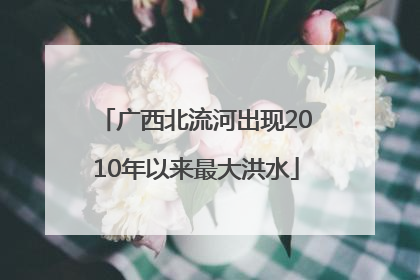 广西北流河出现2010年以来最大洪水