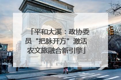 平和大溪：政协委员“把脉开方”激活农文旅融合新引擎