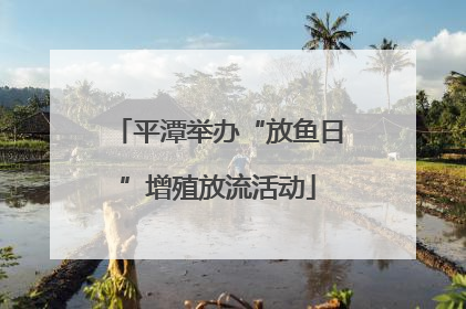 平潭举办“放鱼日”增殖放流活动