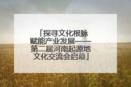 探寻文化根脉 赋能产业发展——第二届河南起源地文化交流会启幕