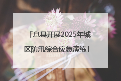 息县开展2025年城区防汛综合应急演练