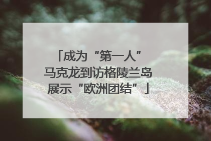 成为“第一人” 马克龙到访格陵兰岛展示“欧洲团结”