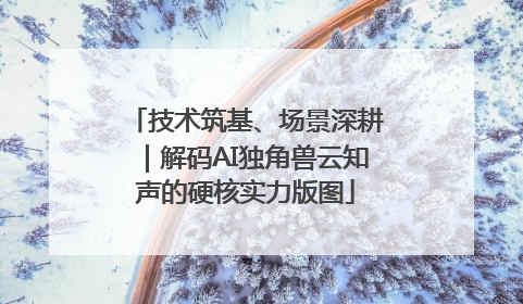 技术筑基、场景深耕｜解码AI独角兽云知声的硬核实力版图
