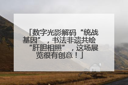 数字光影解码“统战基因”，书法非遗共绘“肝胆相照”，这场展览很有创意！