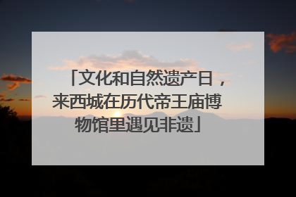 文化和自然遗产日，来西城在历代帝王庙博物馆里遇见非遗