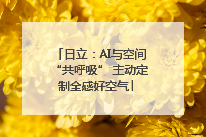 日立：AI与空间“共呼吸” 主动定制全感好空气
