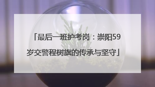 最后一班护考岗：崇阳59岁交警程树旗的传承与坚守