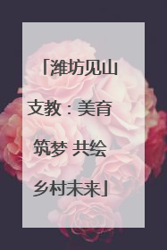 潍坊见山支教：美育筑梦 共绘乡村未来