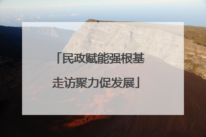 民政赋能强根基 走访聚力促发展