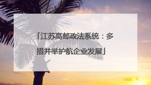 江苏高邮政法系统：多措并举护航企业发展