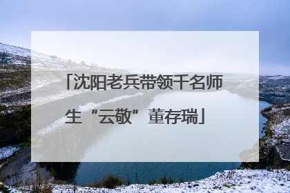 沈阳老兵带领千名师生“云敬”董存瑞