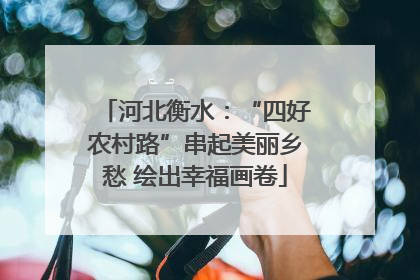 河北衡水：“四好农村路”串起美丽乡愁 绘出幸福画卷