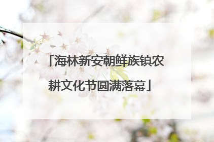 海林新安朝鲜族镇农耕文化节圆满落幕