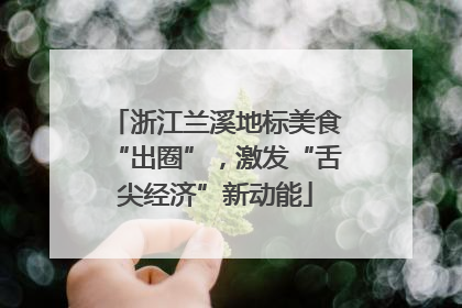 浙江兰溪地标美食“出圈”，激发“舌尖经济”新动能