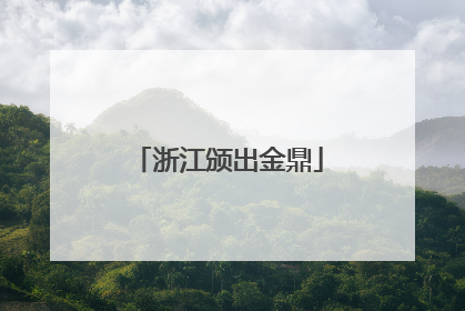 浙江颁出金鼎
