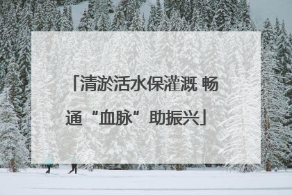清淤活水保灌溉 畅通“血脉”助振兴