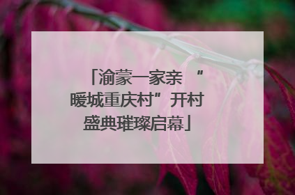 渝蒙一家亲 “暖城重庆村”开村盛典璀璨启幕