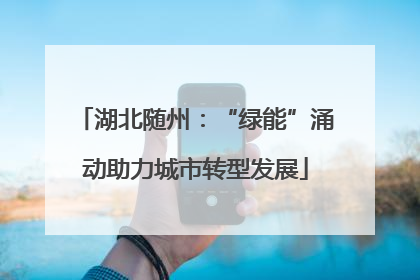 湖北随州：“绿能”涌动助力城市转型发展