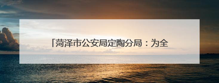 菏泽市公安局定陶分局：为全区高质量发展筑牢平安基石