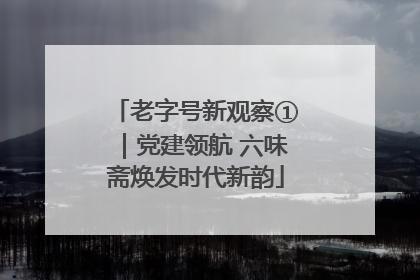 老字号新观察①｜党建领航 六味斋焕发时代新韵