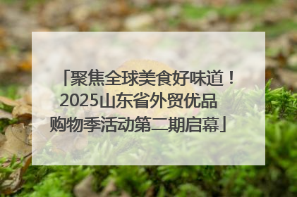 聚焦全球美食好味道！2025山东省外贸优品购物季活动第二期启幕