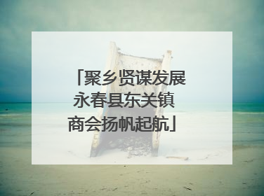 聚乡贤谋发展 永春县东关镇商会扬帆起航