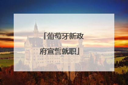 葡萄牙新政府宣誓就职