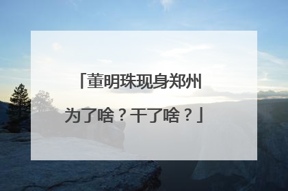 董明珠现身郑州 为了啥？干了啥？