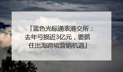 蓝色光标递表港交所：去年亏损近3亿元，要抓住出海跨境营销机遇