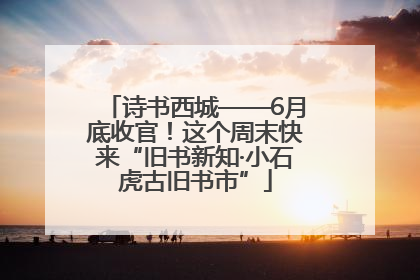 诗书西城——6月底收官！这个周末快来“旧书新知·小石虎古旧书市”