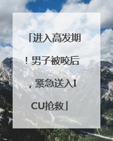 进入高发期！男子被咬后，紧急送入ICU抢救