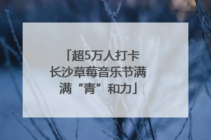 超5万人打卡 长沙草莓音乐节满满“青”和力