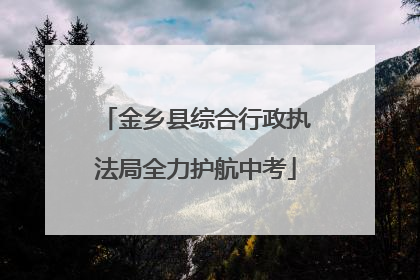 金乡县综合行政执法局全力护航中考