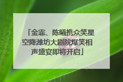 金霏、陈曦携众笑星空降潍坊大剧院爆笑相声盛宴即将开启