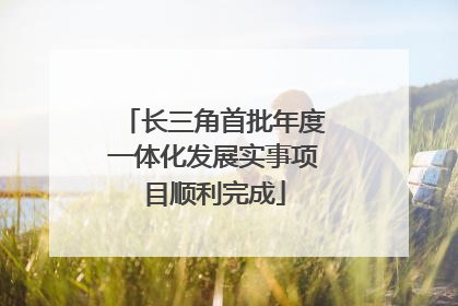 长三角首批年度一体化发展实事项目顺利完成