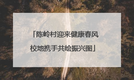 陈岭村迎来健康春风 校地携手共绘振兴图