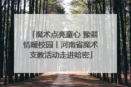 魔术点亮童心 豫疆情暖校园丨河南省魔术支教活动走进哈密