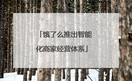 饿了么推出智能化商家经营体系