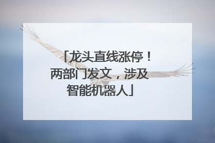 龙头直线涨停！两部门发文，涉及智能机器人