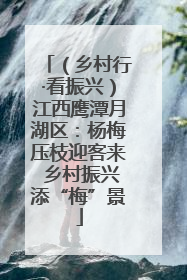 （乡村行·看振兴）江西鹰潭月湖区：杨梅压枝迎客来 乡村振兴添“梅”景