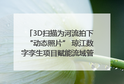 3D扫描为河流拍下“动态照片” 琼江数字孪生项目赋能流域管理｜新闻发布最前线