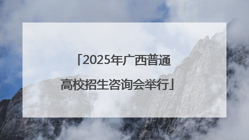 2025年广西普通高校招生咨询会举行