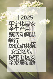 2025年宁化县安全生产月主题活动圆满举行——三级联动共筑安全防线 探索老区安全发展新路径
