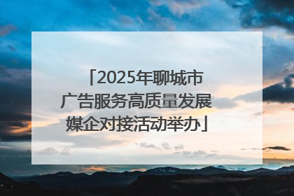 2025年聊城市广告服务高质量发展媒企对接活动举办