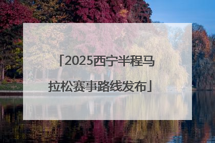2025西宁半程马拉松赛事路线发布