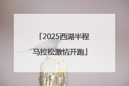 2025西湖半程马拉松激情开跑