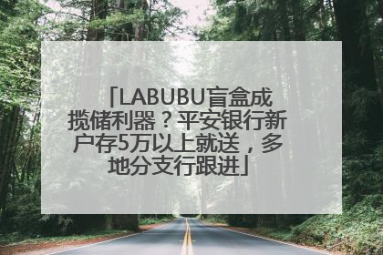 LABUBU盲盒成揽储利器？平安银行新户存5万以上就送，多地分支行跟进